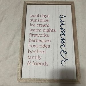 NWT Summer Wall Sign